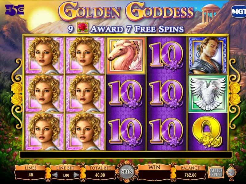 Play Golden Goddess Slot Machine